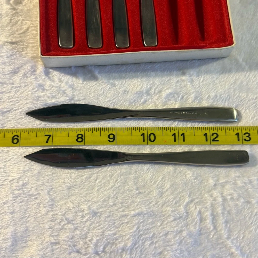 Set of 6 fruit stainless steel knives - Obstmesser- Edelstahl